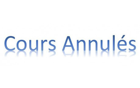 Cours annulés le 5 et 6 Février